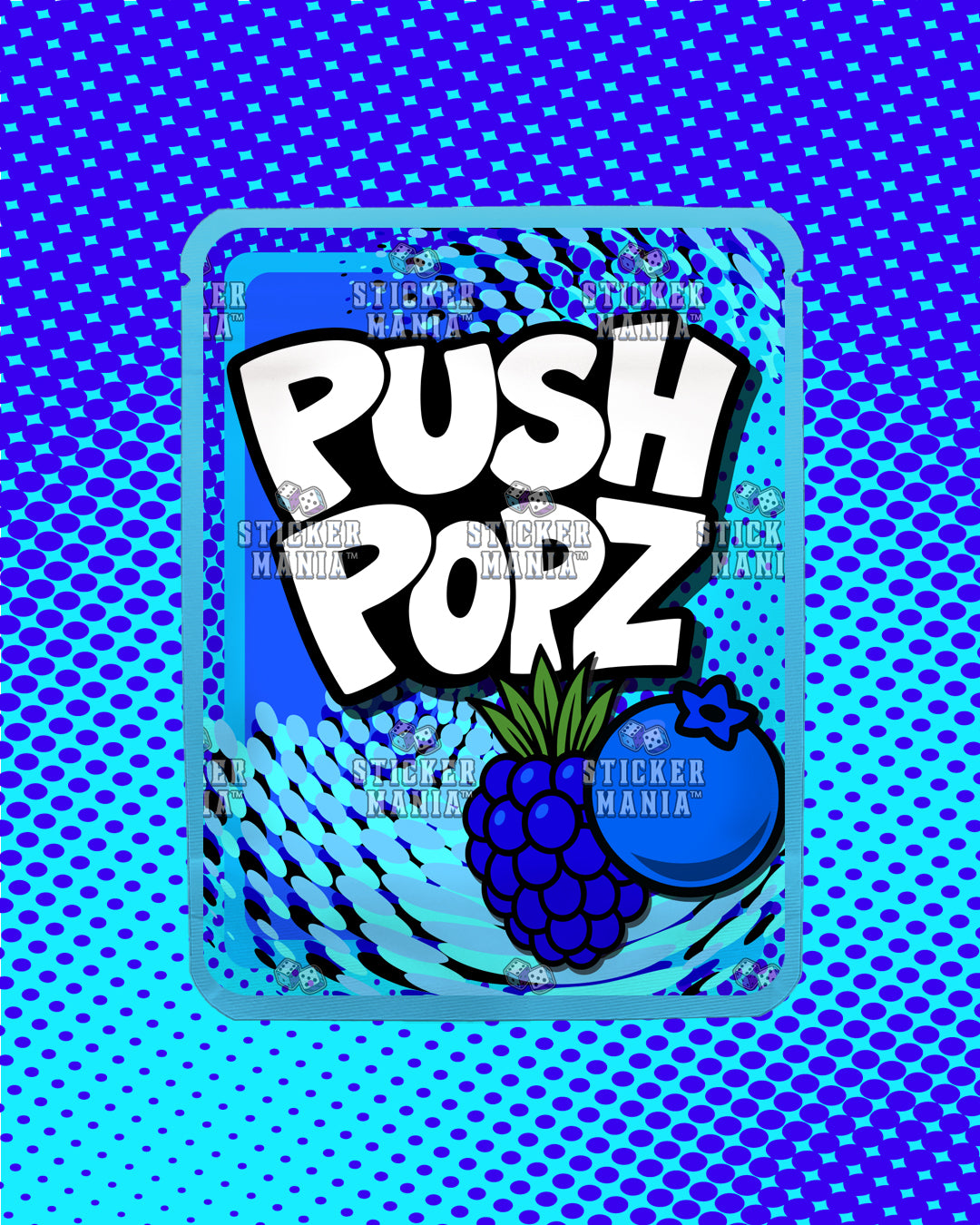 Push Popz BerryBlast | Pre-Made Sticker Bag | 3.5g