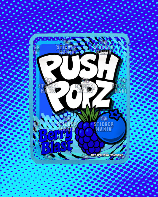 Push Popz BerryBlast | Pre-Made Sticker Bag | 3.5g