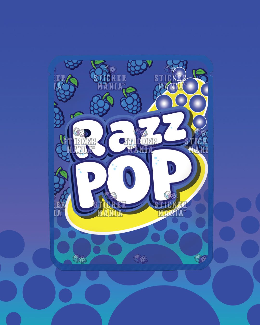 Razz Pop | Pre-Made Sticker Bag | 3.5g