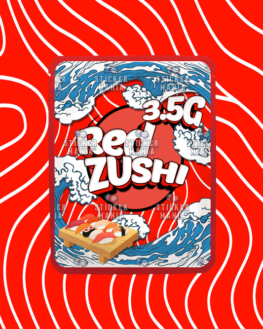 Red Zushi | Pre-Made Sticker Bag | 3.5g
