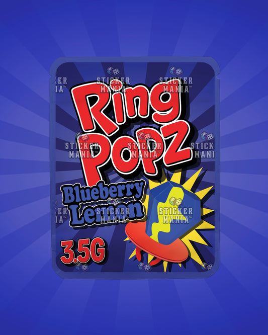Ring Popz Blueberry Lemon | Pre-Made Sticker Bag | 3.5g