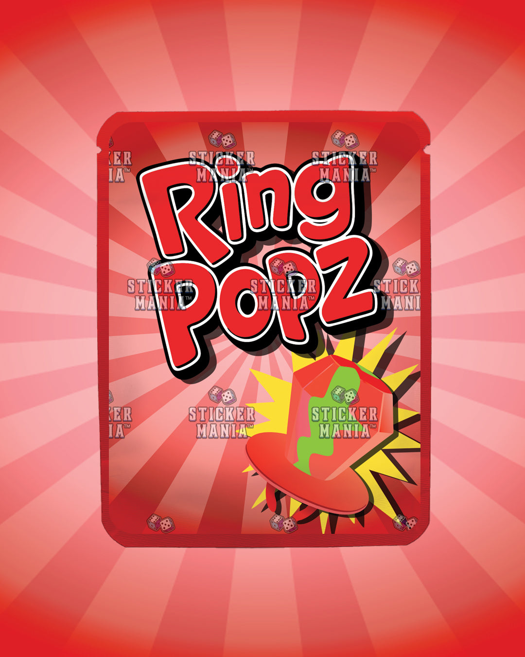 Ring Popz Cherry Limeade | Pre-Made Sticker Bag | 3.5g