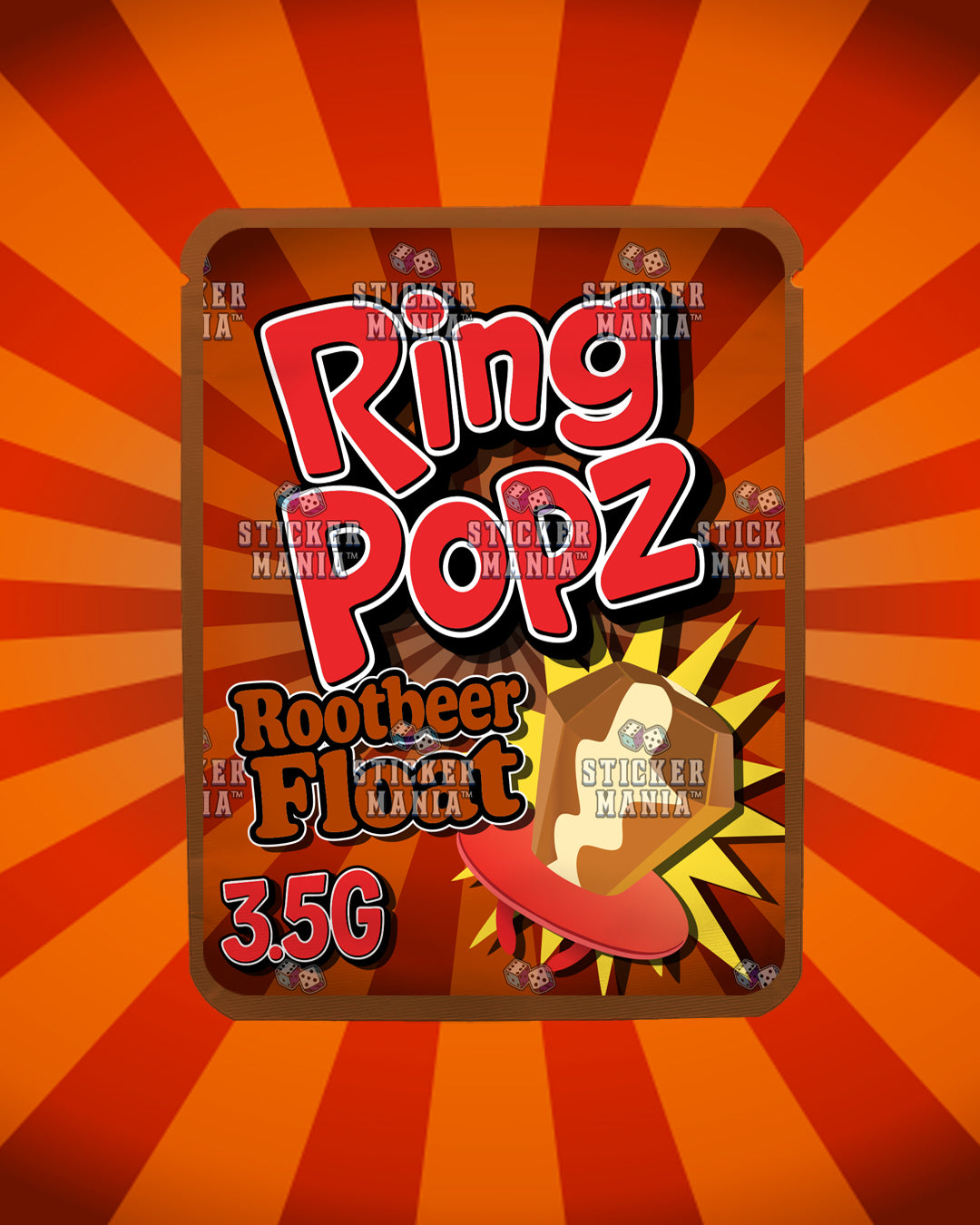 Ring Popz Rootbeer Float | Pre-Made Sticker Bag | 3.5g