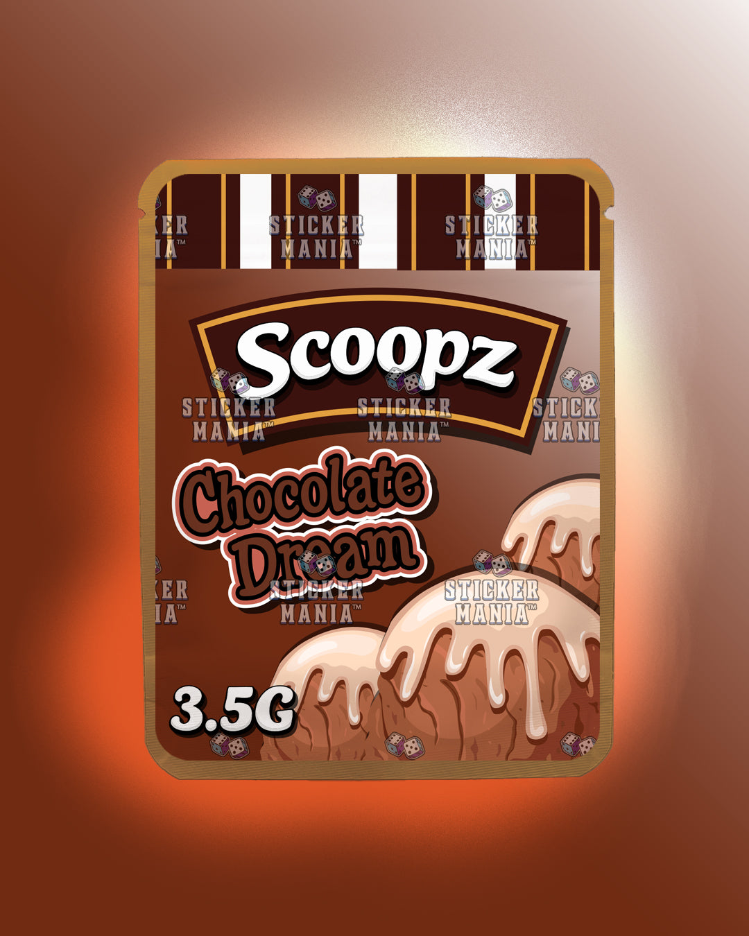 Scoopz Chocolate Dream | Pre-Made Sticker Bag | 3.5g