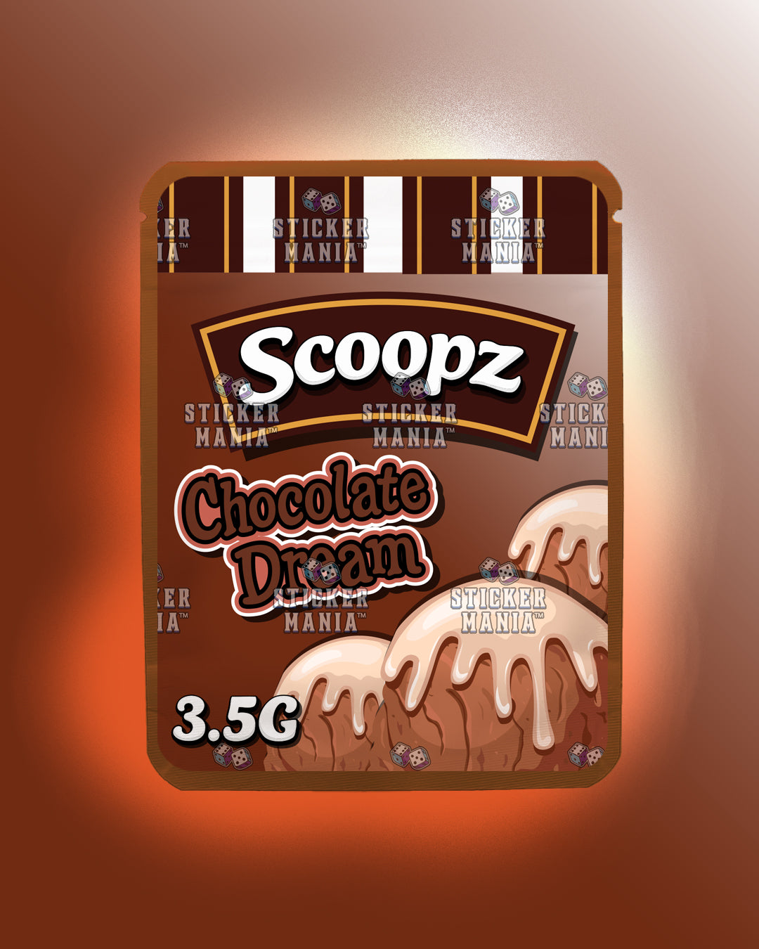 Scoopz Chocolate Dream | Pre-Made Sticker Bag | 3.5g