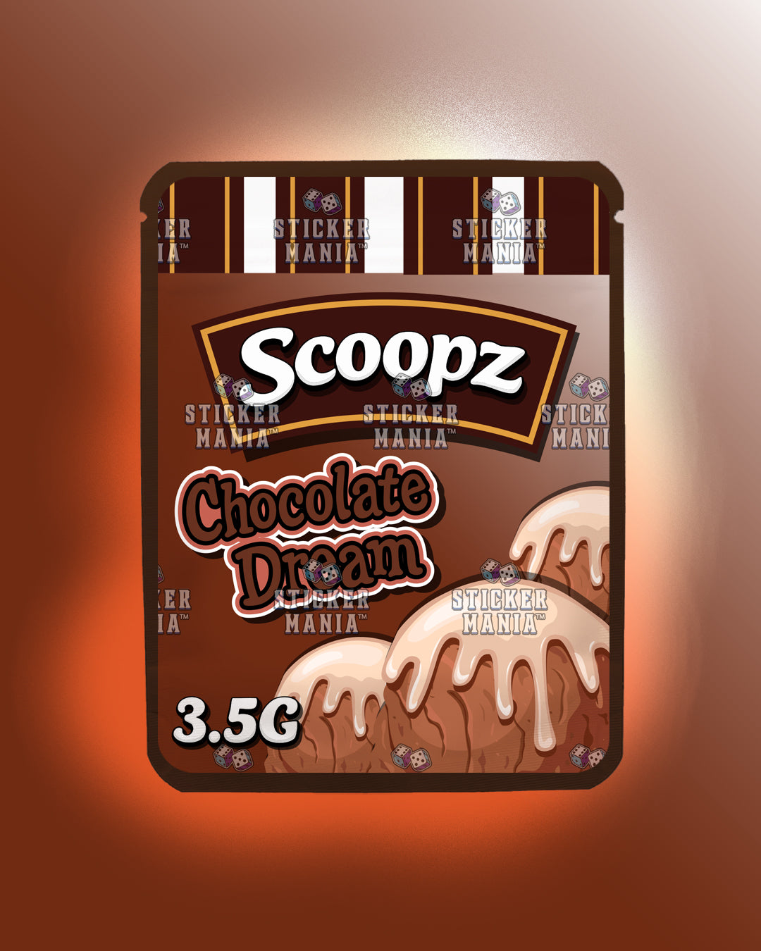 Scoopz Chocolate Dream | Pre-Made Sticker Bag | 3.5g