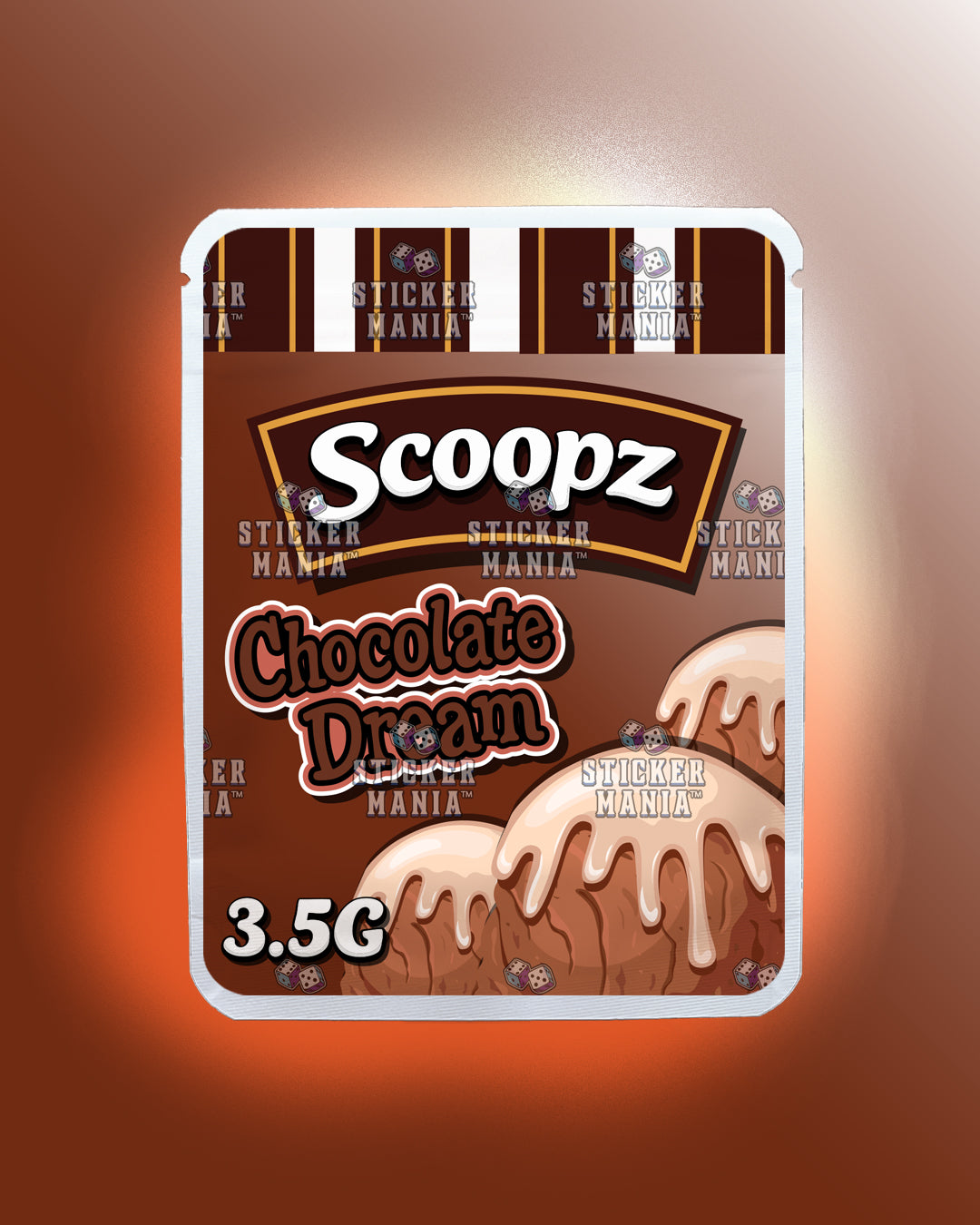 Scoopz Chocolate Dream | Pre-Made Sticker Bag | 3.5g