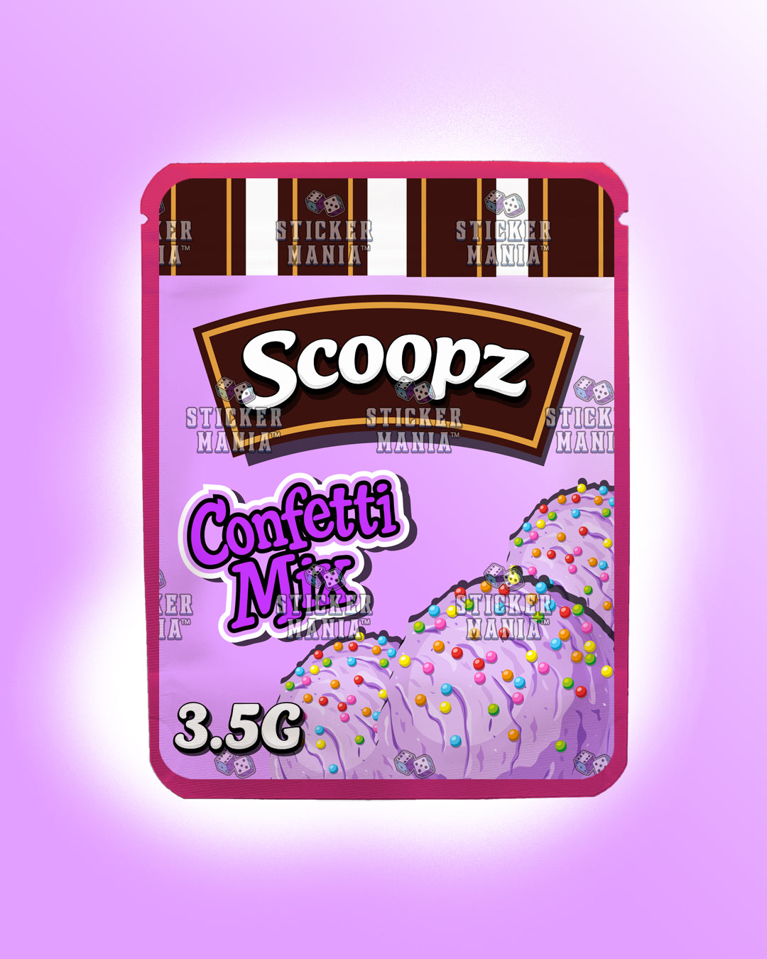 Scoopz Confetti Mix | Pre-Made Sticker Bag | 3.5g