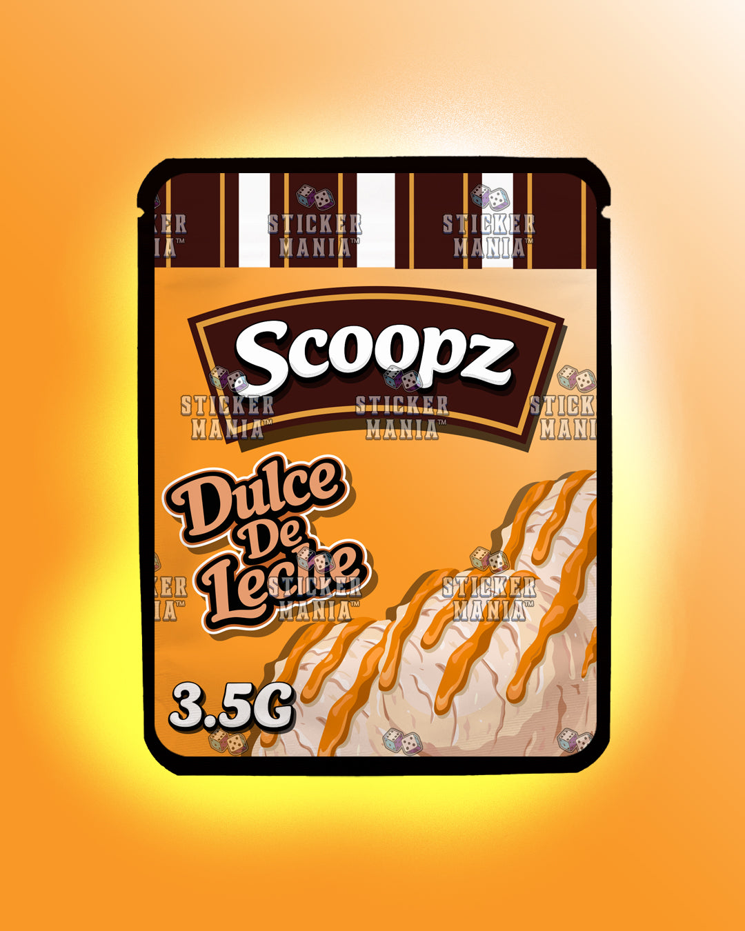 Scoopz Dulce De Leche | Pre-Made Sticker Bag | 3.5g