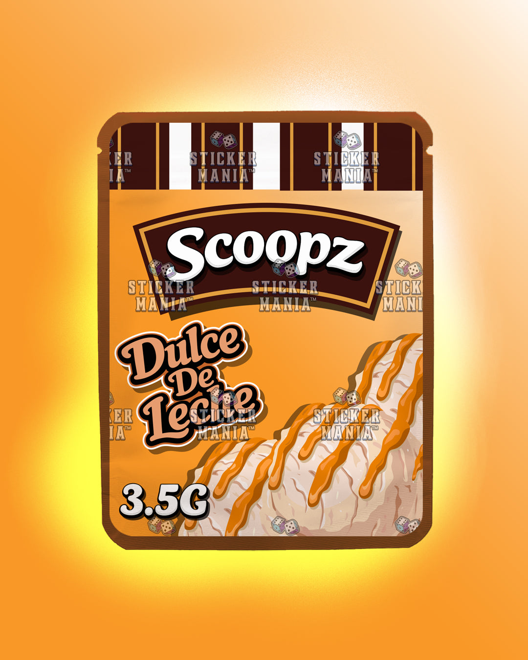 Scoopz Dulce De Leche | Pre-Made Sticker Bag | 3.5g