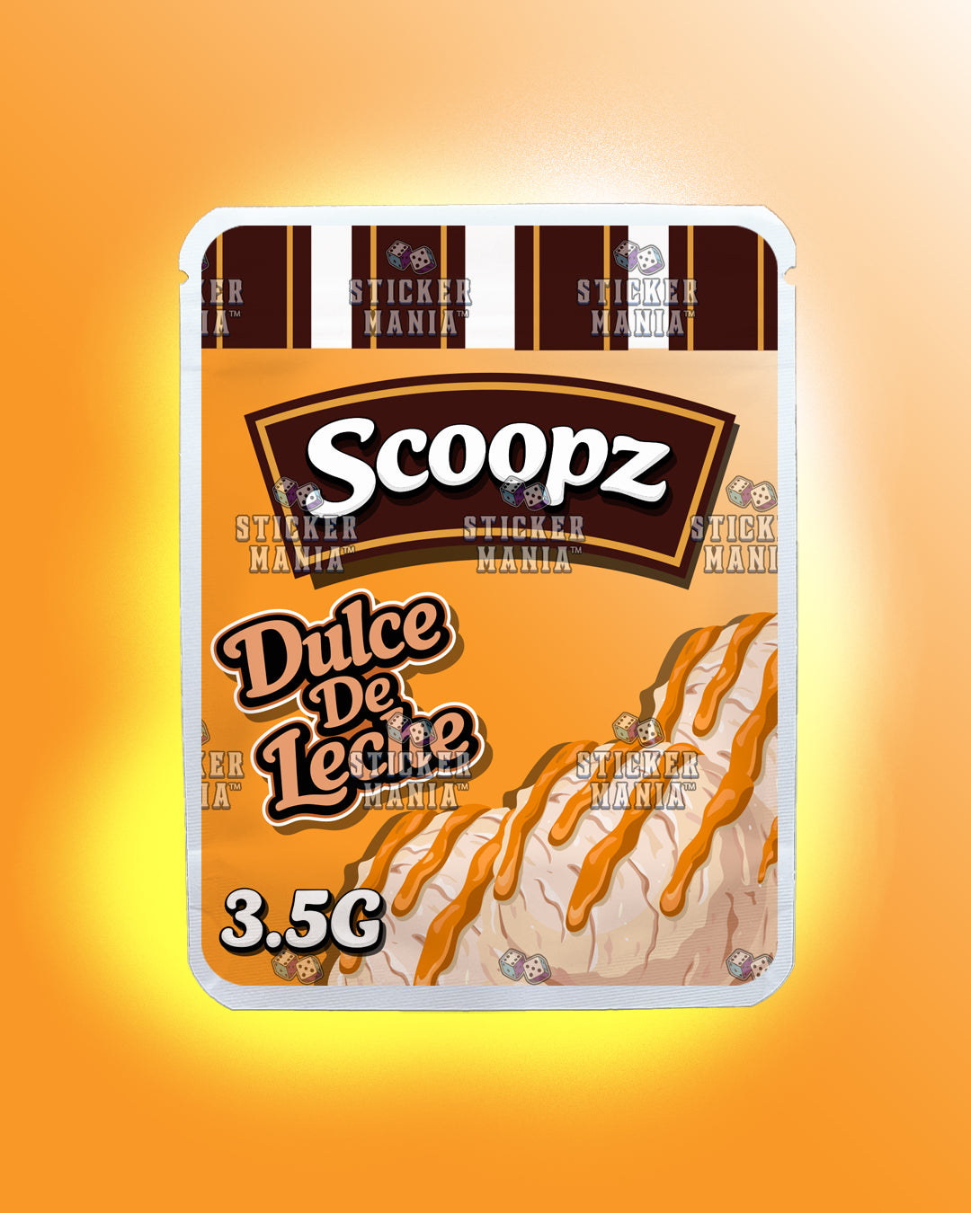 Scoopz Dulce De Leche | Pre-Made Sticker Bag | 3.5g