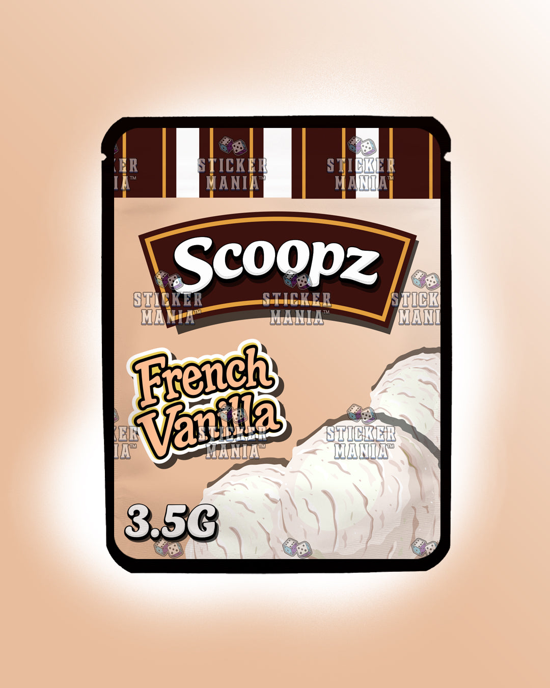 Scoopz French Vanilla | Pre-Made Sticker Bag | 3.5g