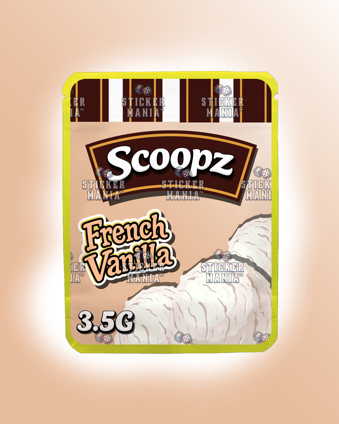 Scoopz French Vanilla | Pre-Made Sticker Bag | 3.5g