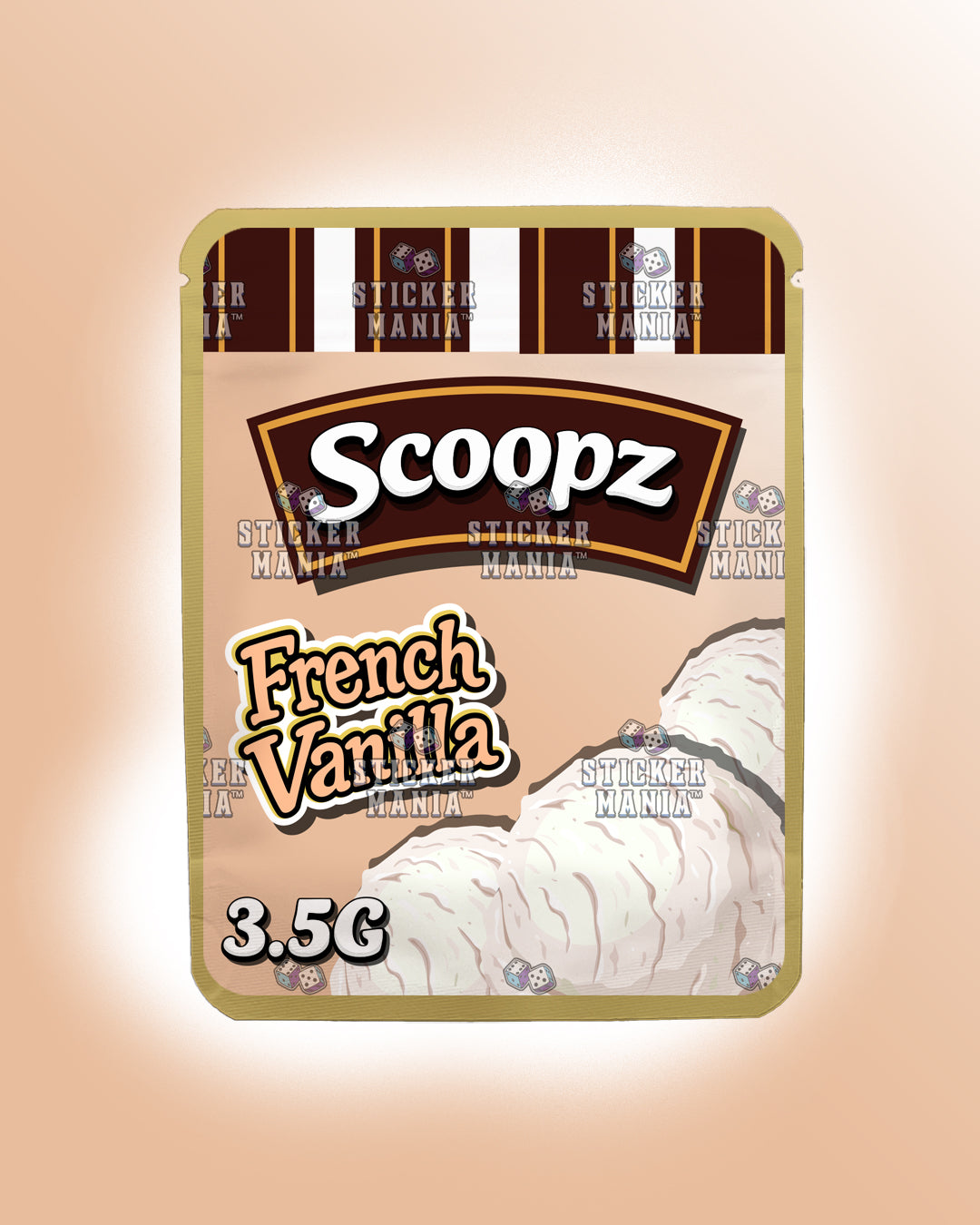 Scoopz French Vanilla | Pre-Made Sticker Bag | 3.5g