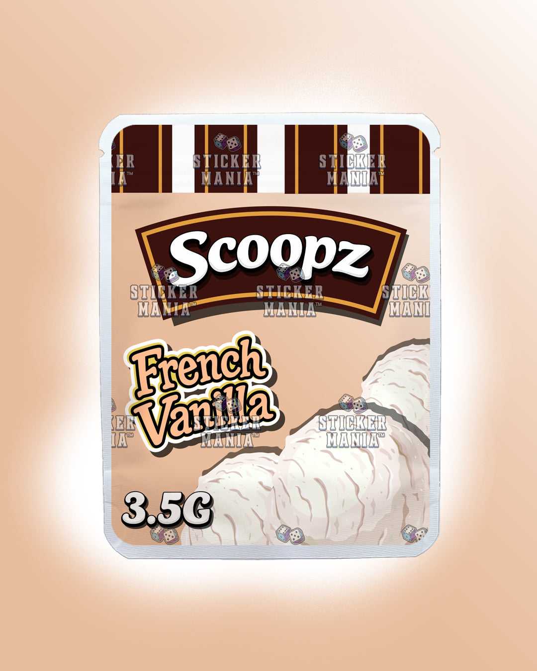 Scoopz French Vanilla | Pre-Made Sticker Bag | 3.5g