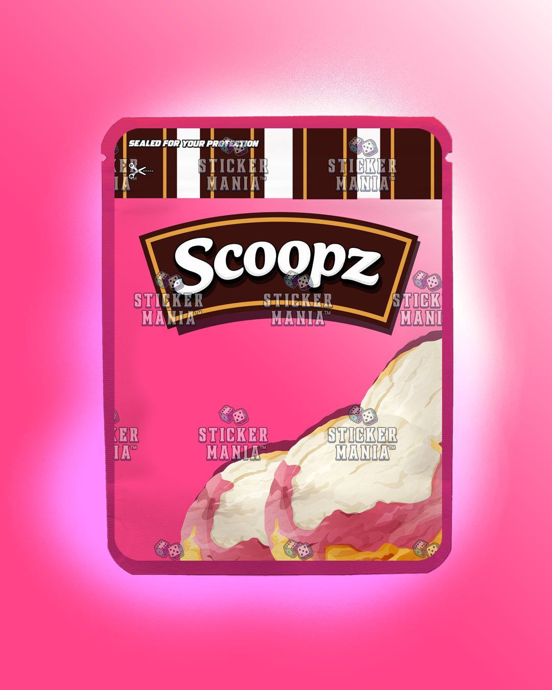 Scoopz Rainbow Sherbet | Pre-Made Sticker Bag | 3.5g