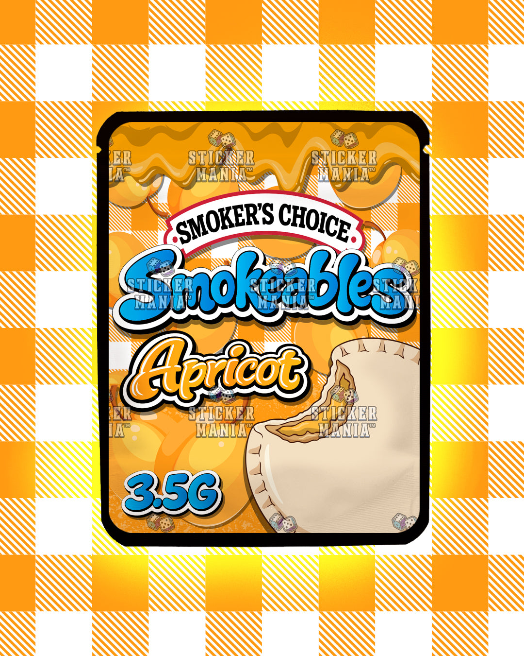 Smokeables Apricot | Pre-Made Sticker Bag | 3.5g