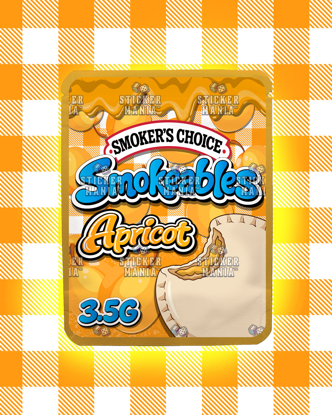 Smokeables Apricot | Pre-Made Sticker Bag | 3.5g