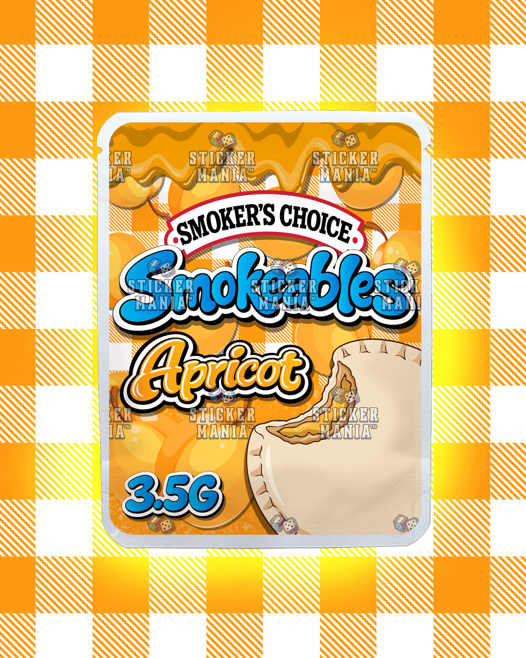 Smokeables Apricot | Pre-Made Sticker Bag | 3.5g