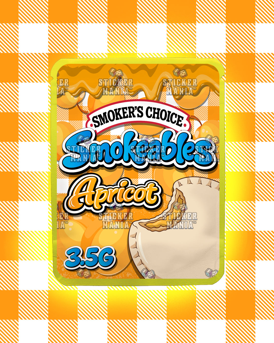 Smokeables Apricot | Pre-Made Sticker Bag | 3.5g