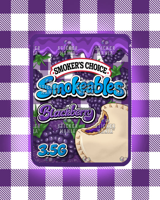 Smokeables Blackberry | Pre-Made Sticker Bag | 3.5g