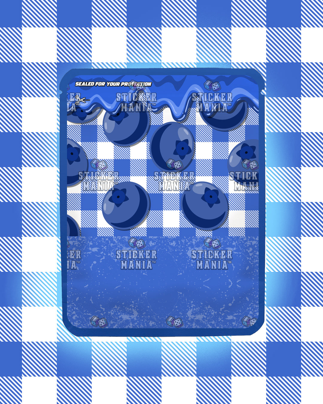 Smokeables Blueberry | Pre-Made Sticker Bag | 3.5g