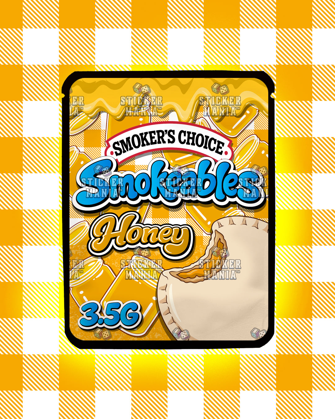 Smokeables Honey | Pre-Made Sticker Bag | 3.5g