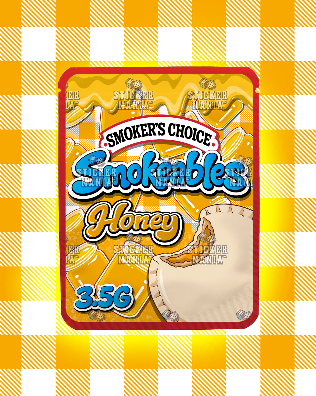 Smokeables Honey | Pre-Made Sticker Bag | 3.5g