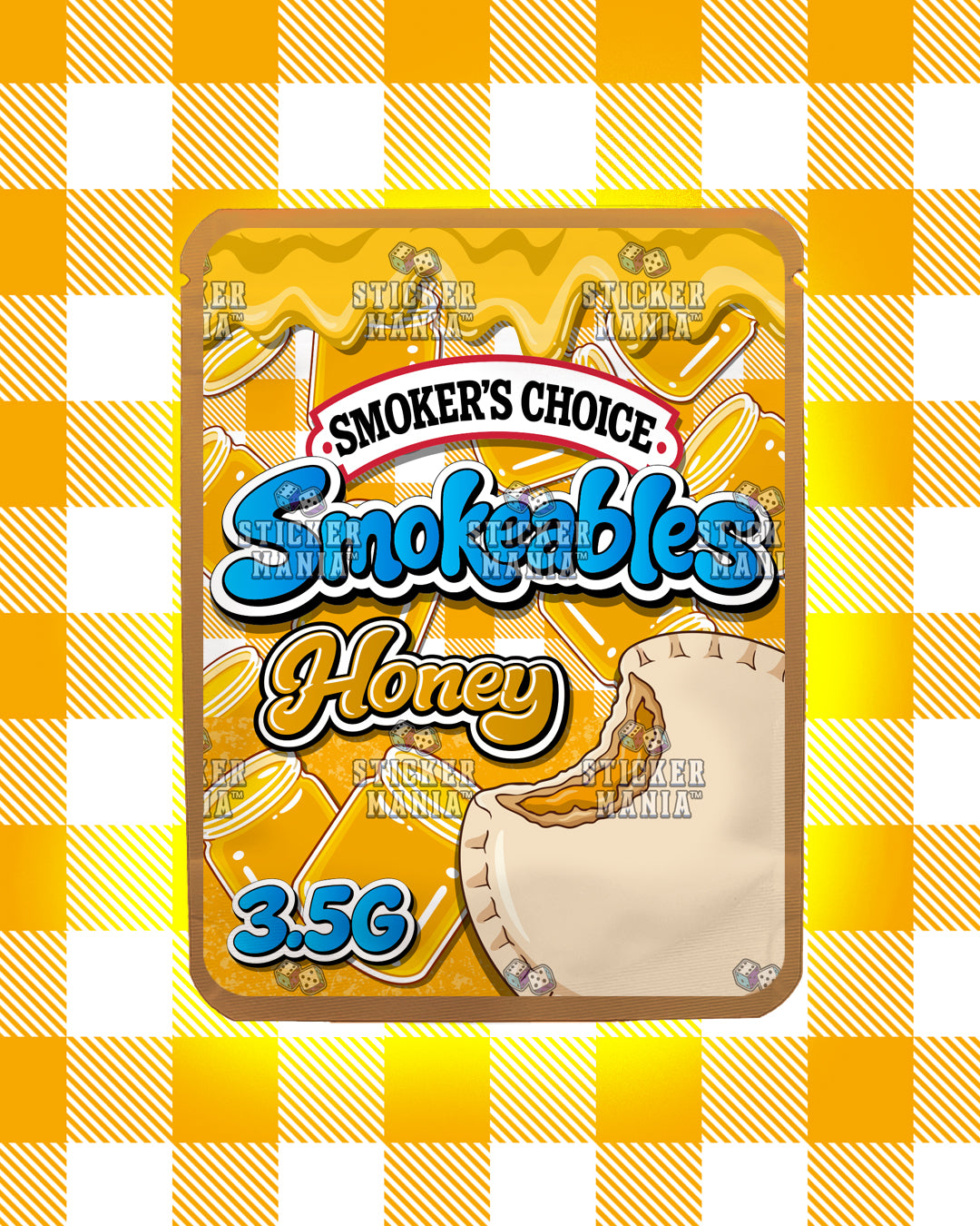 Smokeables Honey | Pre-Made Sticker Bag | 3.5g