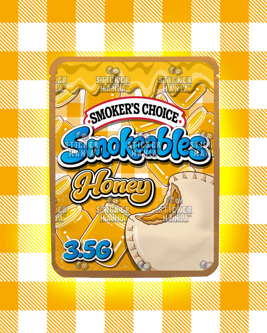 Smokeables Honey | Pre-Made Sticker Bag | 3.5g