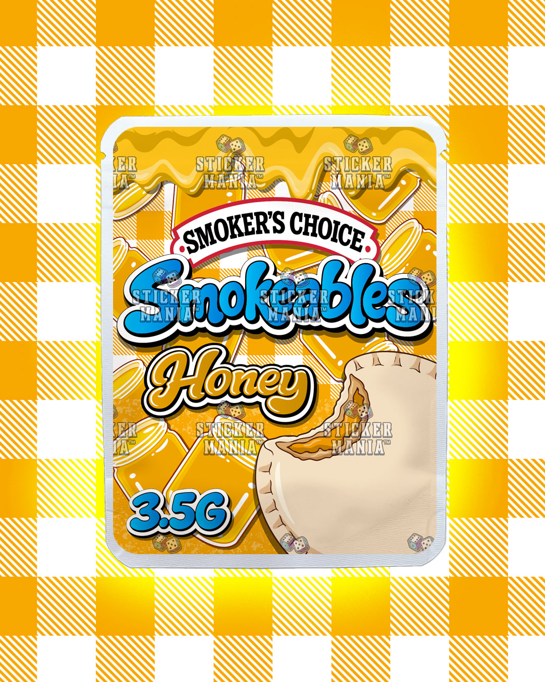 Smokeables Honey | Pre-Made Sticker Bag | 3.5g