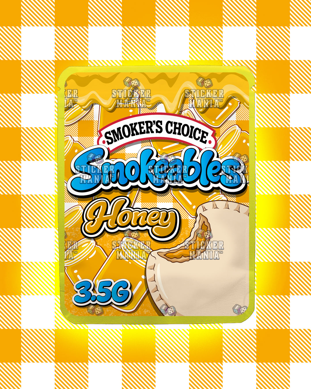Smokeables Honey | Pre-Made Sticker Bag | 3.5g