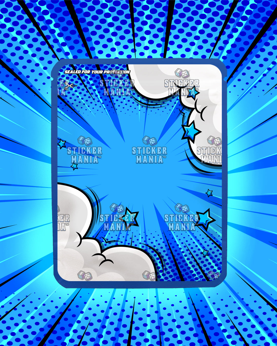 Smoked Blue Razz | Pre-Made Sticker Bag | 3.5g