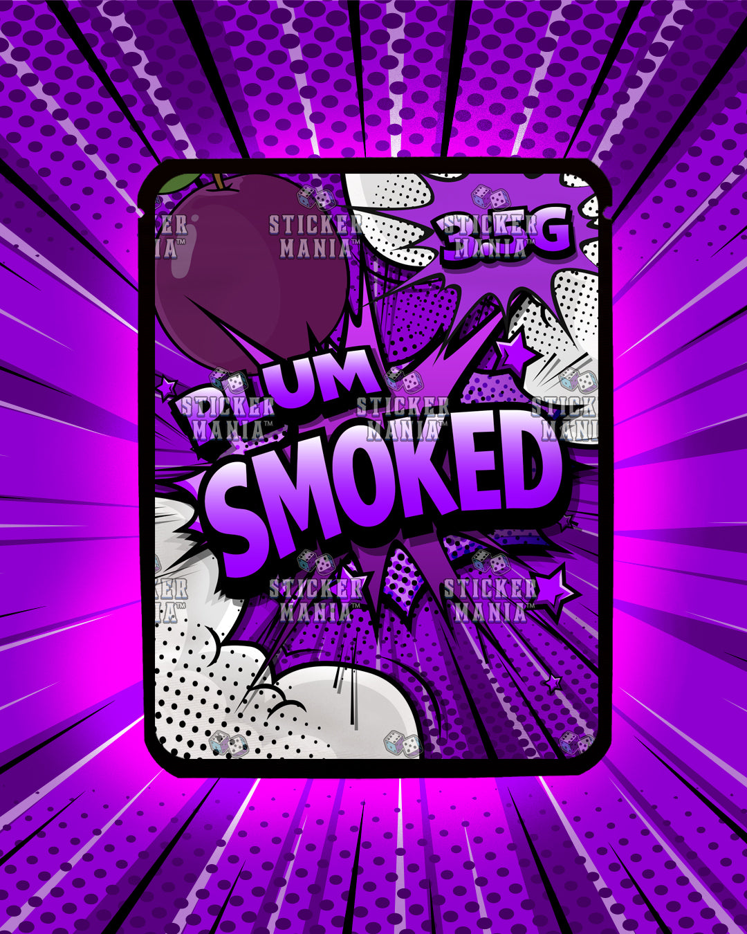 Smoked Plum | Pre-Made Sticker Bag | 3.5g