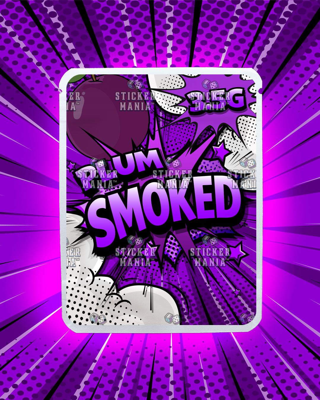 Smoked Plum | Pre-Made Sticker Bag | 3.5g