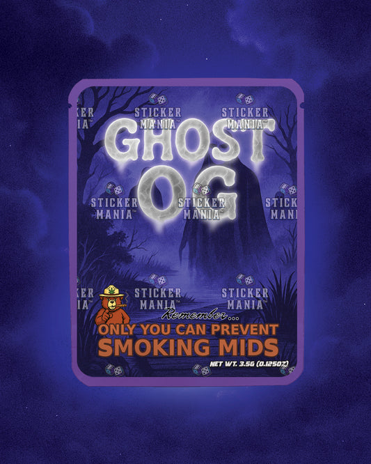Ghost OG | Pre-Made Sticker Bag | 3.5g