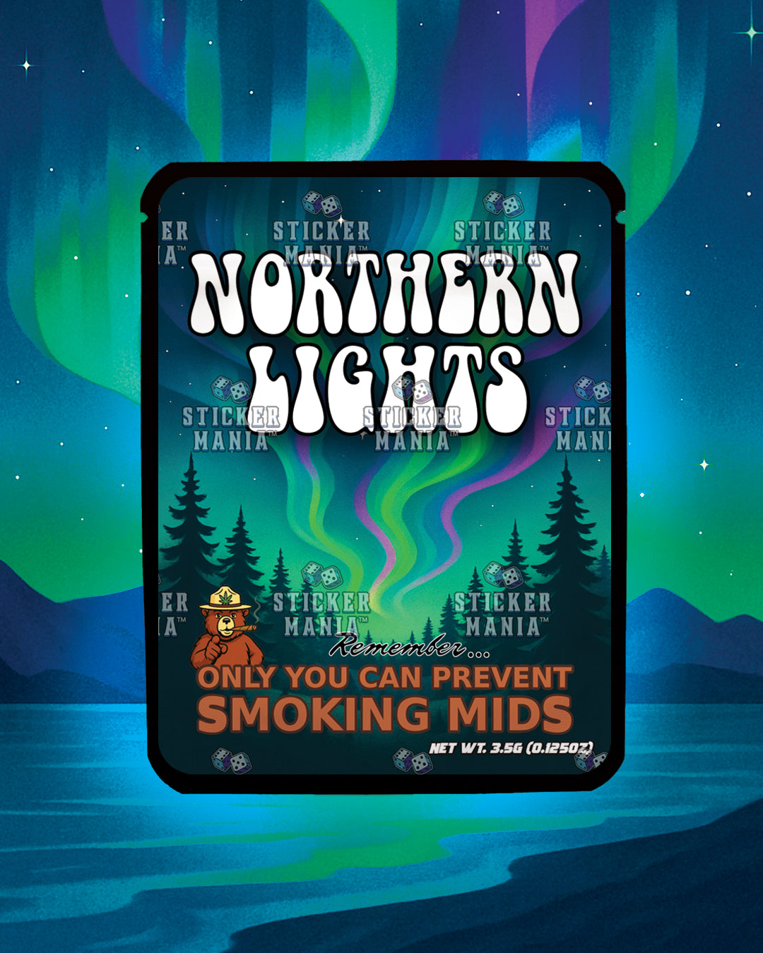 Northern Lights | Pre-Made Sticker Bag | 3.5g