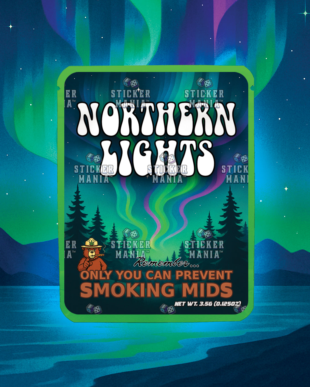 Northern Lights | Pre-Made Sticker Bag | 3.5g