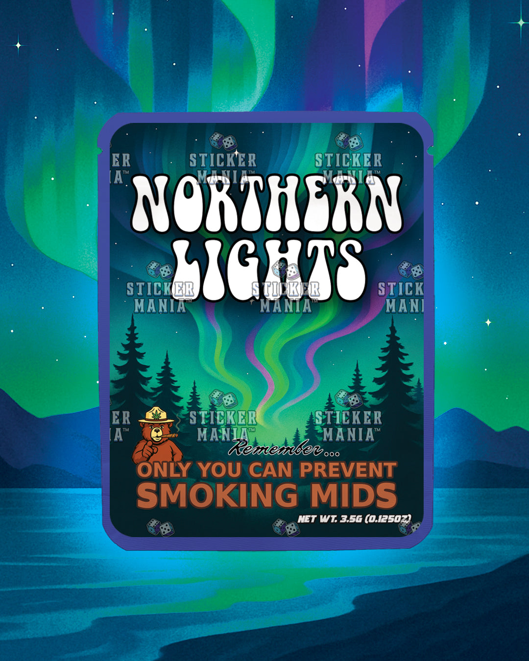 Northern Lights | Pre-Made Sticker Bag | 3.5g