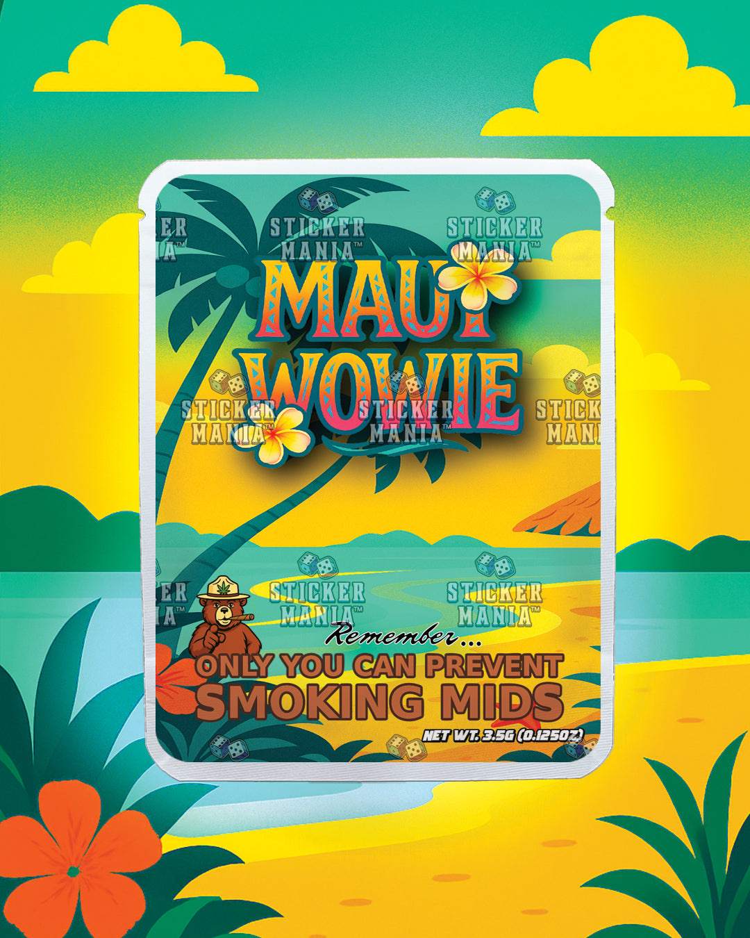 Maui Wowie | Pre-Made Sticker Bag | 3.5g