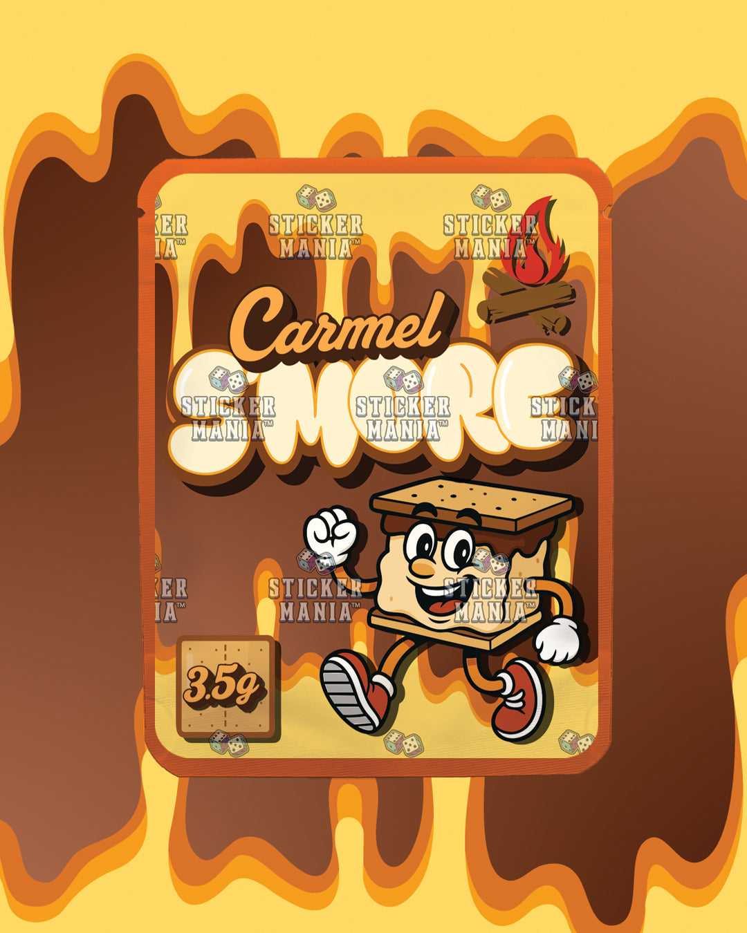 Smore Carmel | Pre-Made Sticker Bag | 3.5g