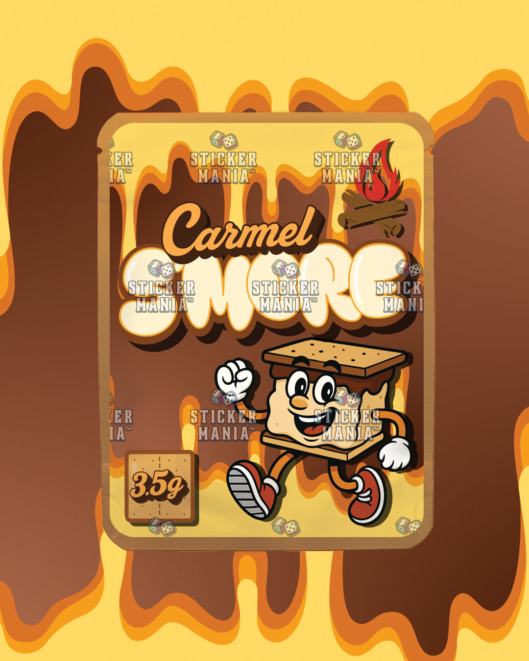 Smore Carmel | Pre-Made Sticker Bag | 3.5g