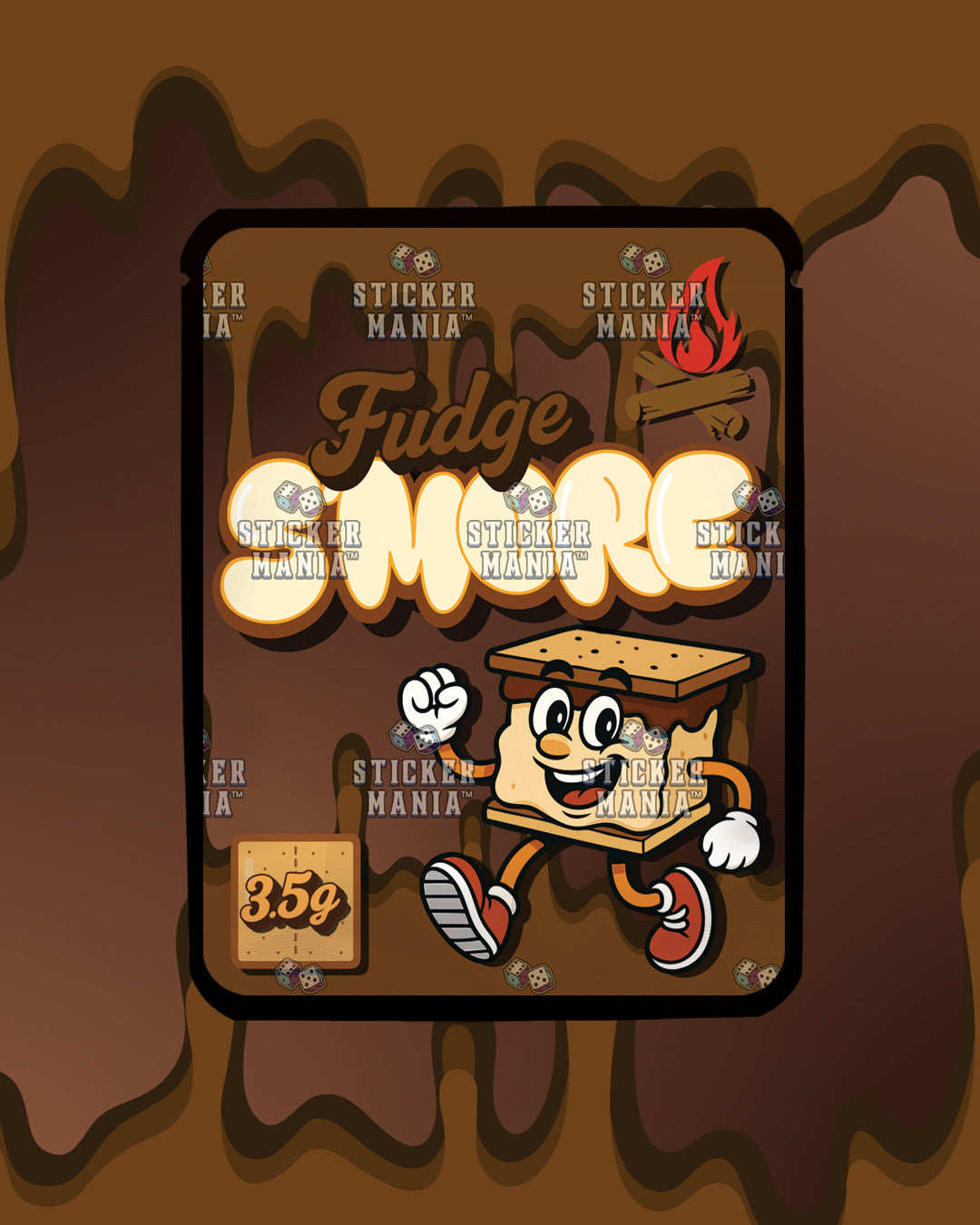 Smore Fudge | Pre-Made Sticker Bag | 3.5g