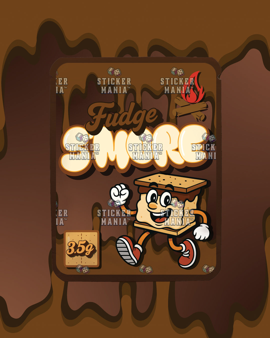 Smore Fudge | Pre-Made Sticker Bag | 3.5g