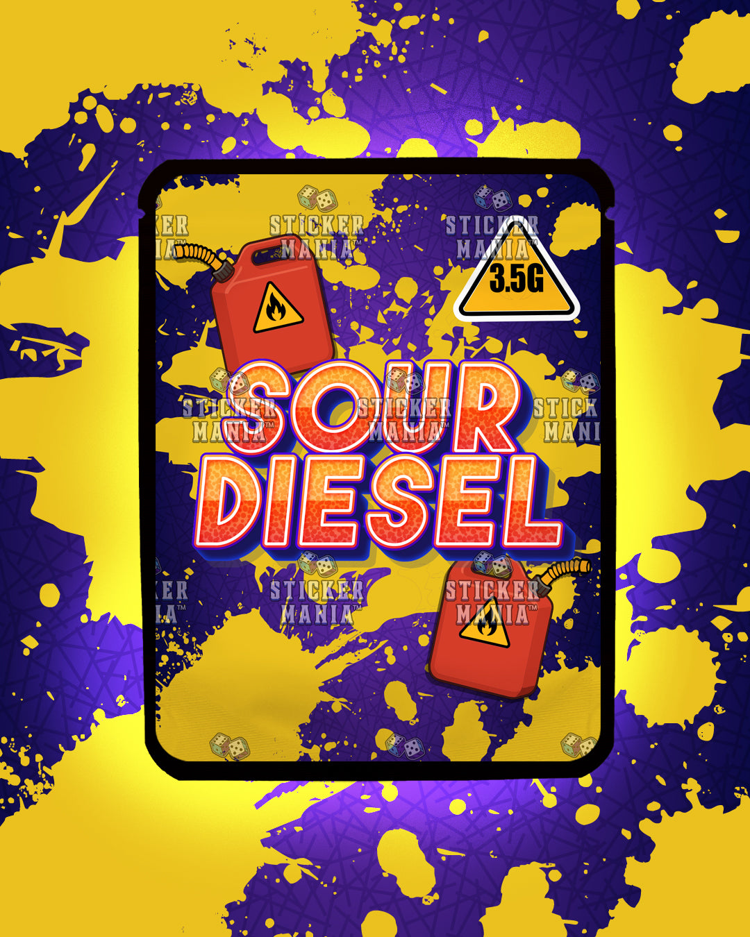 Sour Diesel | Pre-Made Sticker Bag | 3.5g