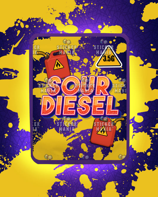 Sour Diesel | Pre-Made Sticker Bag | 3.5g