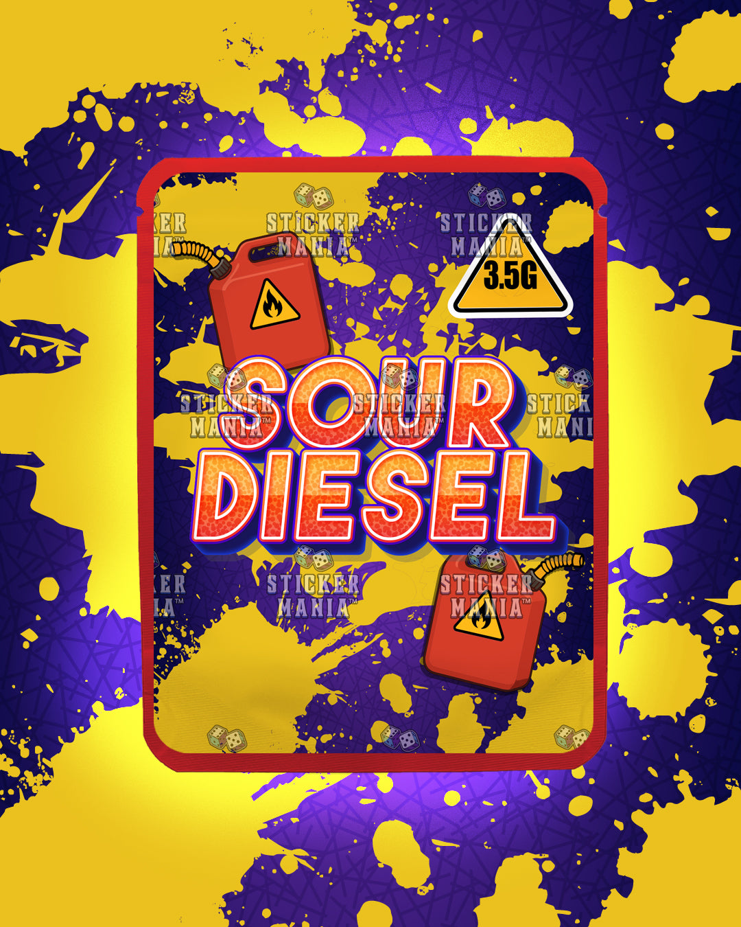 Sour Diesel | Pre-Made Sticker Bag | 3.5g