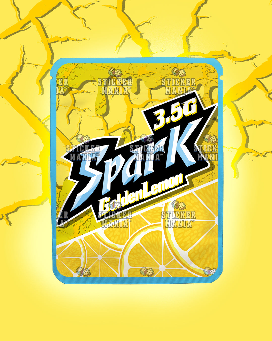 Spark Golden Lemon | Pre-Made Sticker Bag | 3.5g
