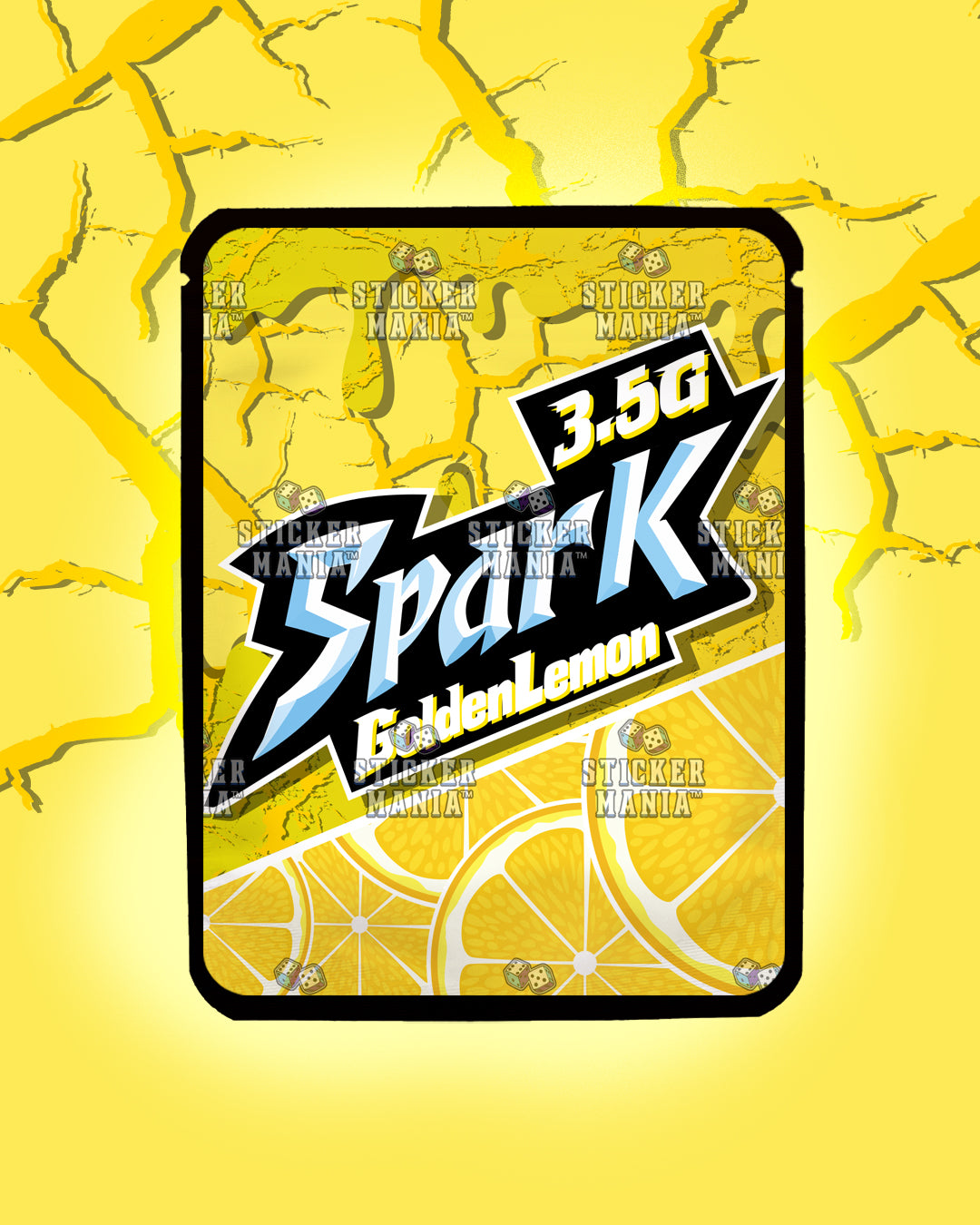 Spark Golden Lemon | Pre-Made Sticker Bag | 3.5g