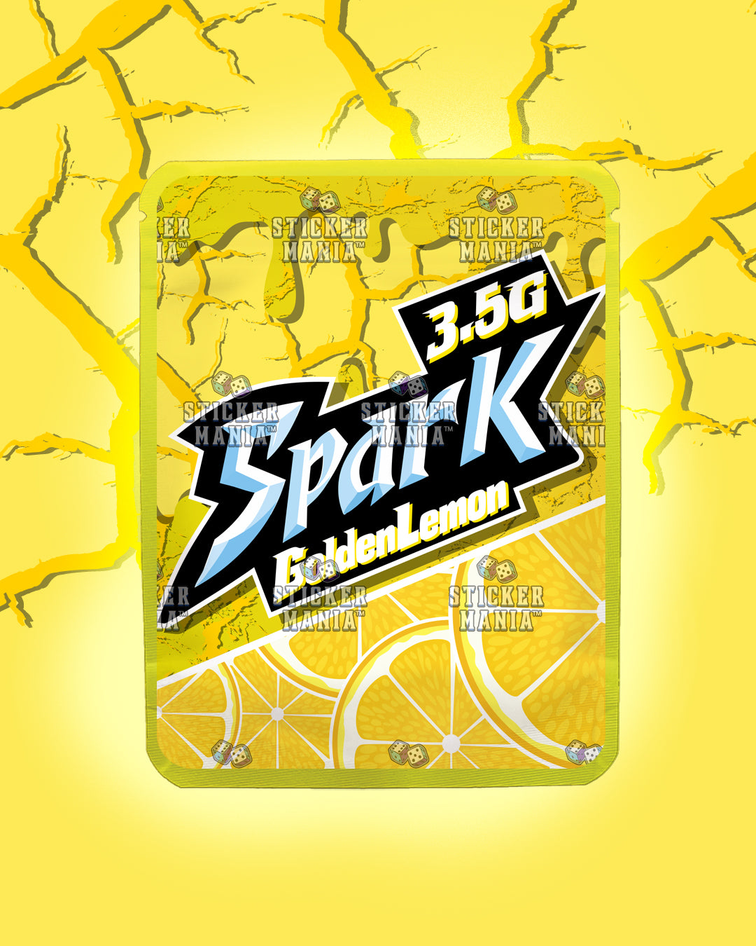 Spark Golden Lemon | Pre-Made Sticker Bag | 3.5g